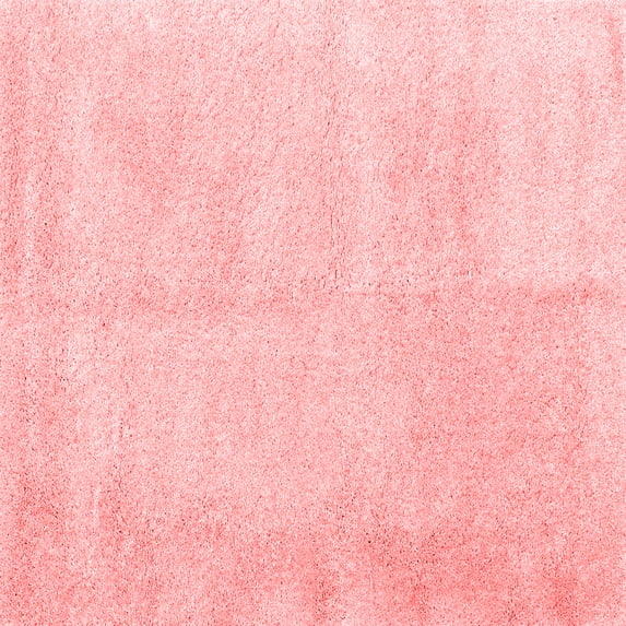Ahgly Company Indoor Square Solid Red Modern Area Rugs, 7' Square