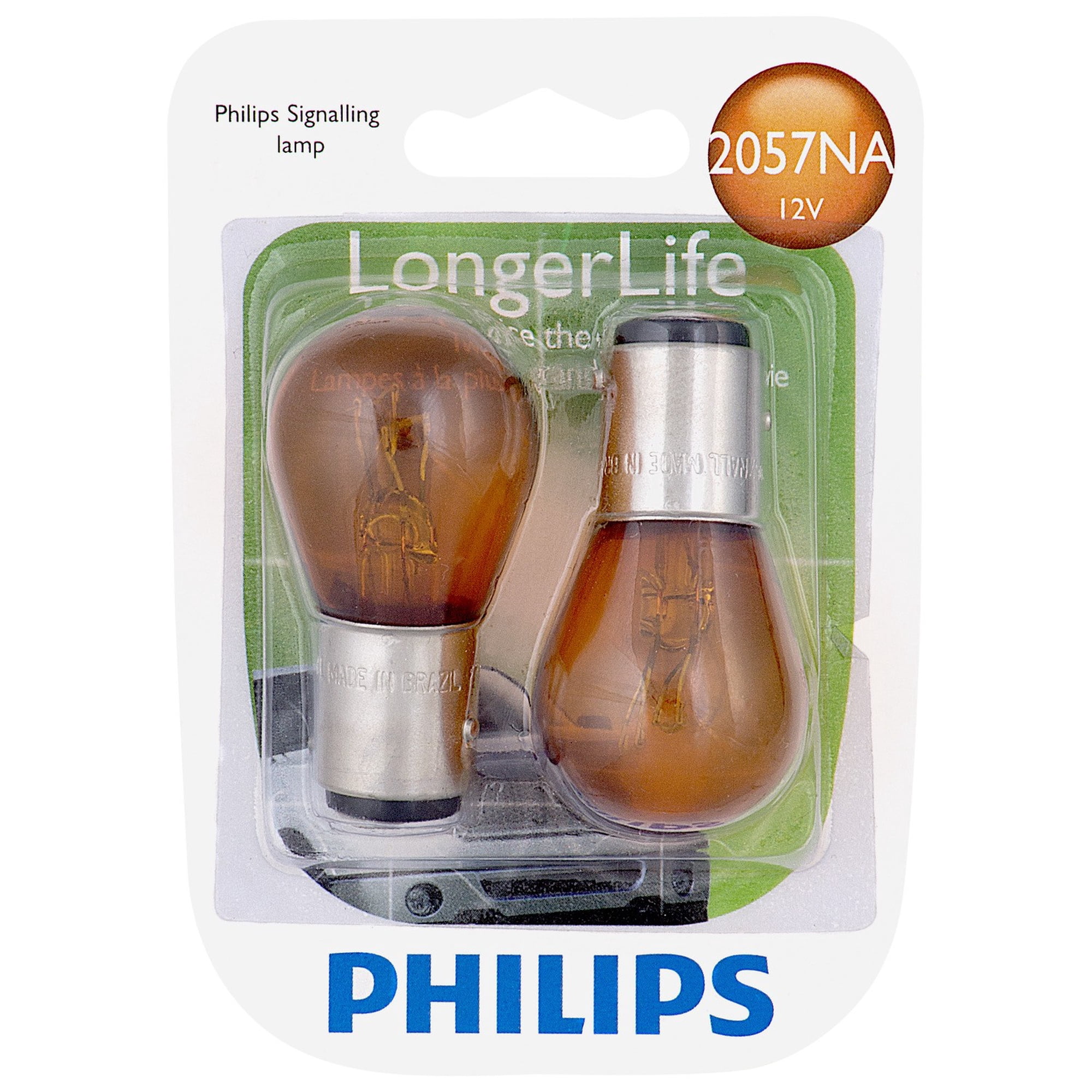 Philips LongerLife Miniature 2057NALL, Pack of 2