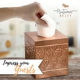 thumbnail image 7 of Autumn Alley Copper Tissue Box Cover Square, Tissue Box Cover, Tissue Holders for Bathrooms, Bedroom, Kitc Shen with Embossed Pattern Tissue Holders Decorative, Rustic, Copper, 7 of 7