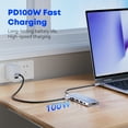 thumbnail image 5 of Docking Station for Dell/HP/Lenovo/Mac Laptop, USB C Laptop Docking Station Dual Monitor, 9 in 1 USB C Hub Multiport Adapter with HDMI/USB/PD/SD/TF, 5 of 7