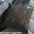 thumbnail image 2 of jejeloiu Exotic Aztec Geometric Fabric by the Yard 10 Yards,Green Boho Geometric Room Decor Fabric by the Yard,Orange Bohemian Geometric Sewing Fabric,Breathable Home Decor, 2 of 6