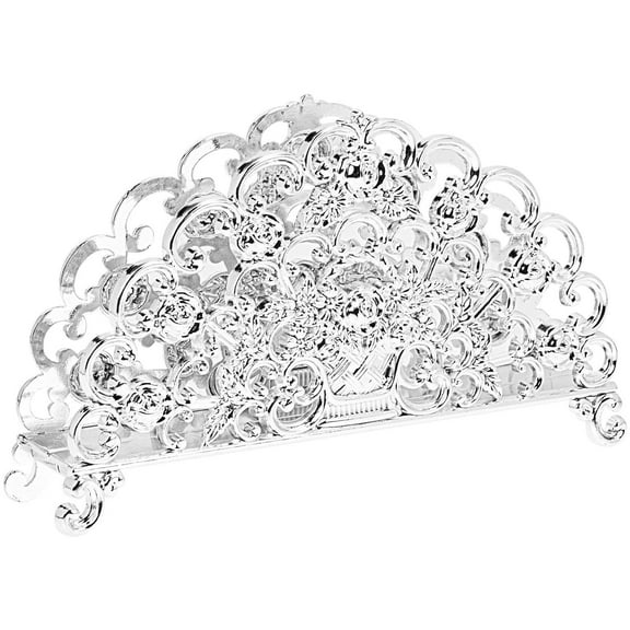 FOMIYES Kitchen Napkin Holder Silver Zinc Alloy 1Set 5.8x3.5in