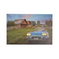 thumbnail image 2 of Three Star Import & Export KL717 24 x 16 in. Blue Corvette by Barn Wall Art, 2 of 3