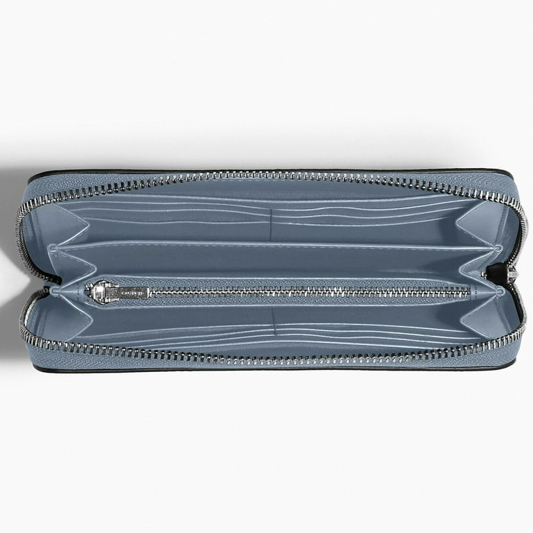 小物 coach walet Coach Women's Long Zip Around Leather Wallet (Pale Pistachio