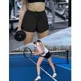 thumbnail image 6 of Pinspark Womens Workouts Shorts with MSH Lining Outdoor Breathable Athletic Shorts with Pockets Summer Quick Dry Active Shorts, 6 of 6