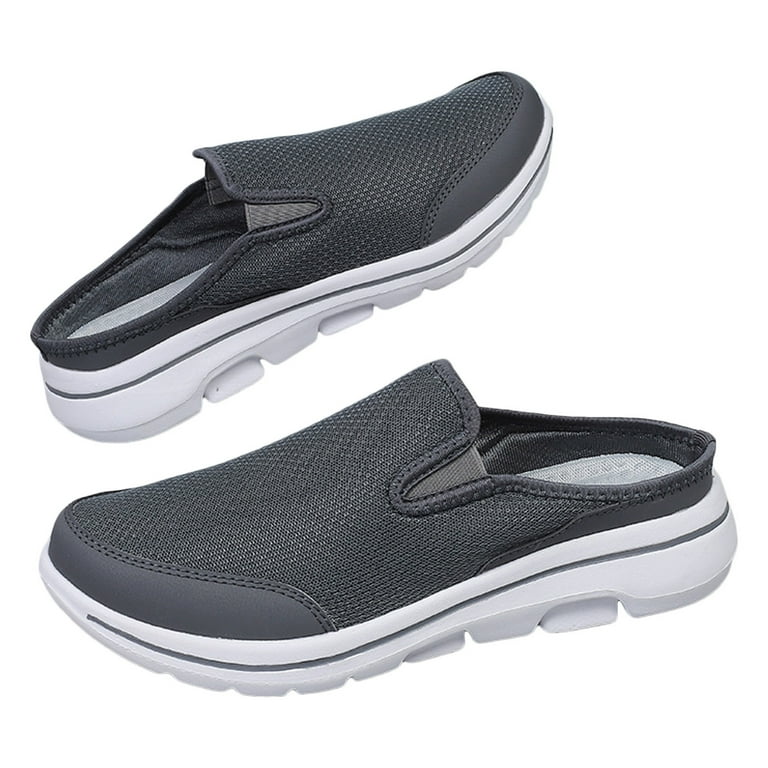 Rukui Women's Casual Slip on Half Sneakers Breathable Walking
