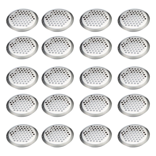 Eigraketly 20 unids/set cubiertas de malla negras con orificios de ventilación de acero inoxidable fácil instalación duradera Herramientas y ferretería