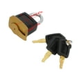 thumbnail image 2 of 1Pcs Padlock Pad Lock W/3 New Keys For Caterpillar (CAT) 5P8500 246-2641, 2 of 9