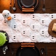 thumbnail image 4 of Sm:)e White Ghost Halloween Table Runner 13x72 Inch, Soft Plush Faux Fur Mantel Kitchen Dining Table Decor, Halloween Home Party Decor, 4 of 6