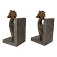 thumbnail image 5 of Nautical Marine Scandinavian Viking Fjord Dragon Longship Prow Ship Bookends Set, 5 of 7