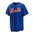 thumbnail image 2 of Men's New York Mets Baseball Jersey DEGROM 48# LINDOR 12# SENGA 34# Adult Replica Player Name Navy Jersey, 2 of 4
