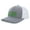 Heather Grey/White, variant on Mens St. Patrick's Day Hat Lucky Clover American Flag Saint Patrick's Green Shamrock 4 Leaf Irish Embroidered Trucker Hat, Heather Grey/White