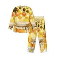 thumbnail image 2 of Bingfone Men'S Pajama Set 2 Piece Loungewear Pjs, Long Sleeve With Pajama Pants-Honey Bee, 2 of 9
