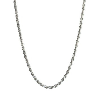 Brilliance Fine Jewelry Sterling Silver Rope Chain 22"
