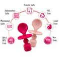 thumbnail image 2 of Silicone Baby Spoons for Baby Led Weaning 2-Pack, First Stage Baby Feeding Spoon Set Gum Friendly BPA Lead Phthalate and Plastic Free, Great Gift Set (Pink), 2 of 7
