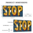 thumbnail image 3 of STOP sign Switch Cover Decorative Wall Plate / 4-Gang 4-Toggle / Standard Size 4.5x8 in, 3 of 5