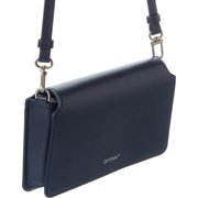 Off-White Staff Leather Camera Bag, Blue