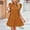 Coffee Vacation Dresses for Women, variant on Dyegold Sundresses for Women Casual Beach - Womens Summer Dresses V Neck Drawstring Ruffle Short Sleeve Solid Color Hawaiian Beach Cute Short Mini Sun Dress