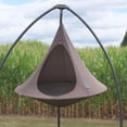 thumbnail image 6 of Vivere CACDT7 Sheltered Hanging Chair Polyester Cotton Blend Double, Taupe, 6 of 7