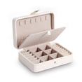 thumbnail image 1 of Jewellery Box Jewelry Storage Case Multi-purpose Earrings Necklaces Rings Organizer Household Portable Travelling Box, 1 of 7
