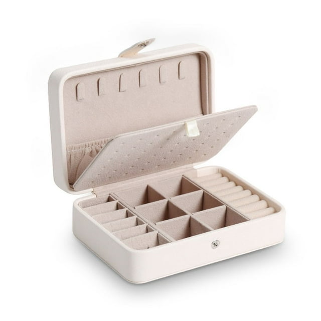 Jewellery Box Jewelry Storage Case Multi-purpose Earrings Necklaces Rings Organizer Household Portable Travelling Box