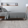 thumbnail image 4 of Luxe Cotton Percale Crisp and Cool Sheet Set, King, Charcoal, 4 of 6