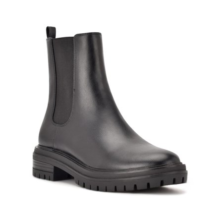 Nine West Womens Saleema 3 Faux Leather Pull On Chelsea Boots