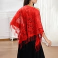 thumbnail image 2 of Elegant Lace Shawl Scarf For Bridal Wedding Evening Gown And Formal Party Versatile Triangle Wrap Wraps Accessory For Home Leisure All Seasons, 2 of 4