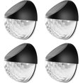 thumbnail image 1 of Lámpara solar para exteriores con luces estrelladas, luz solar para cercas, interior y exterior con lámpara solar con detección automática para caminos, jardines, escaleras - 4 piezas, 1 of 8