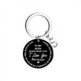 thumbnail image 3 of Creative DIY To My SON Black Stainless Steel Last Name 26 Letter Keychain 2.5cm, 3 of 8
