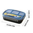 thumbnail image 4 of Qwtwty Lunch Box with Compartments 1300ml Leakproof Bento Box with 4 Compartments for Adults Microwave And Dishwasher Safe, 4 of 6