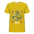 thumbnail image 3 of Handshe Men's Snake with Forest Elements Printed T-shirt Short Sleeve Crewneck Casual Shirts, 3 of 4