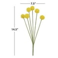 thumbnail image 5 of 14-inch Artificial Yellow 6 Heads Billy Button Pick, for Indoor Use, by Mainstays, 5 of 8
