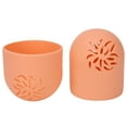 thumbnail image 3 of 2Pcs Makeup Sponge Holder, Beauty Blender Holder, Silicone Beauty Blender Holder Trendy Makeup Sponge Holder, Portable Dustproof Sponge Blender for Travel, Orange, 3 of 7