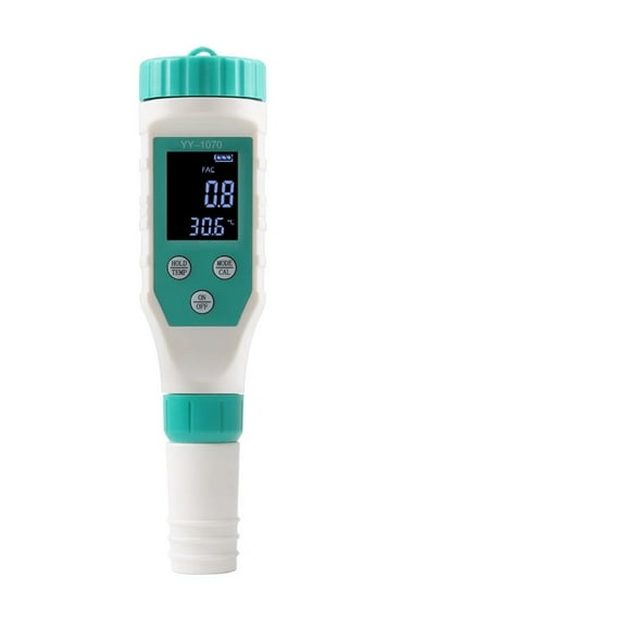 Digital Chlorine Meter PH Tester 7 In 1 SALT/ ORP/ TDS/EC/TEMP Meter CL Water Quality Analyzer