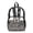 Gray Bow Leopard Print, variant on ZIATUBLES Clear Backpack, Heavy Duty Fabric & PVC Transparent Bookbag with Cool Dalmatian Tropical Drink Print, Large Capacity See Through Backpack for School College Work Travel Security