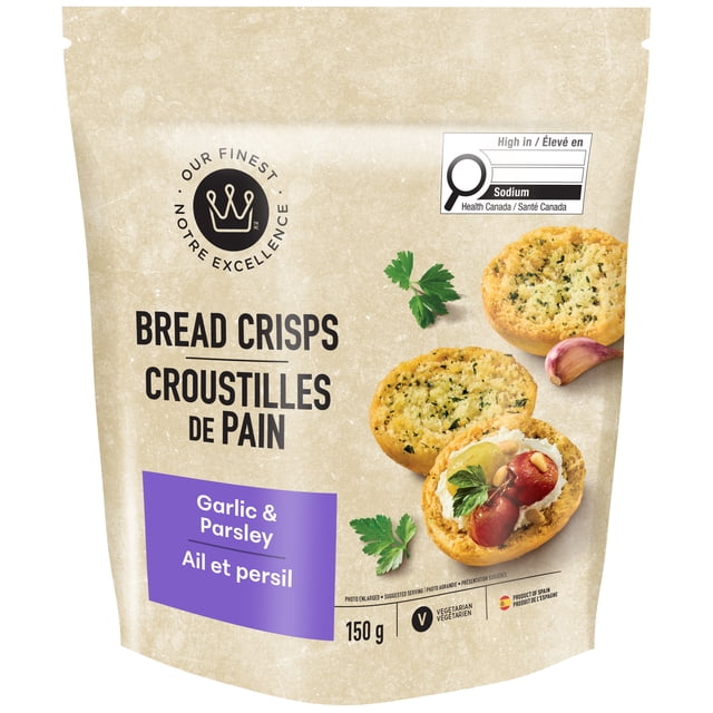 Croustilles de pain Ail et persil Notre Excellence