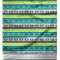 thumbnail image 1 of Soimoi Tissu Poly Georgette Décor Géométrique Aztèque Tissu Imprimé au Mètre 42 Pouces de Large, 1 of 1