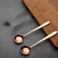 thumbnail image 3 of Wollet 99.9% Pure Copper Spoon，16.5*3.8cm，30g，Floral Spoon，Thick Soup Spoon Dessert Spoon, 3 of 8