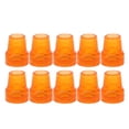 thumbnail image 2 of Walking Cane Tip, Slip Resistance Crutch Tip 10pcs 19mm Inner Diameter  For Daily Life Black,Orange, 2 of 8
