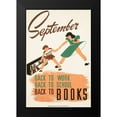 thumbnail image 2 of WPA 11x14 Black Modern Framed Museum Art Print Titled - September - back to work - back to school - back to BOOKS, 2 of 5