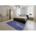 thumbnail image 4 of Ahgly Company Indoor Rectangle Patterned Cornflower Blue Area Rugs, 5' x 8', 4 of 6