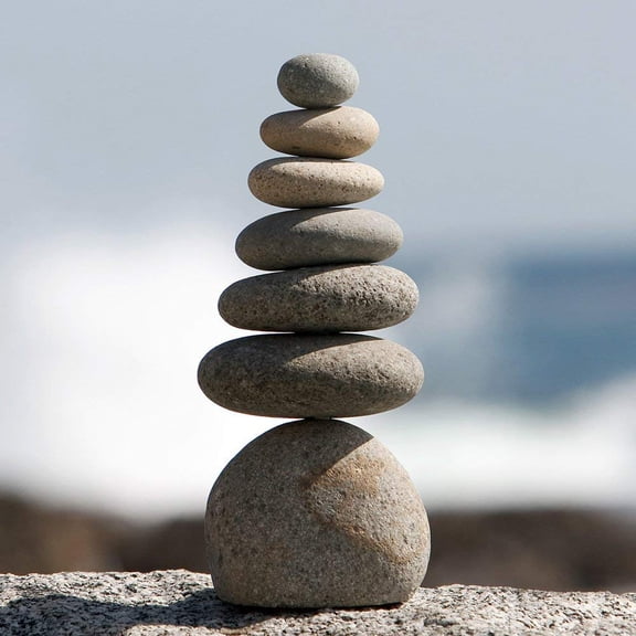 Septuple Rock Cairn Sculpture