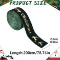 thumbnail image 4 of Christmas Velvet Wired Edge Ribbon,0.98 Inch Wide Xmas Ribbon,Craft Supply for Tree Decor Gift Wrapping Wreath Garland Bow Making,Indoor Outdoor Farmhouse Xmas Holiday Decor, 4 of 4
