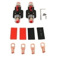 thumbnail image 2 of Disyuntor en línea de 12 a 24 V con portafusibles de reinicio manual Terminales de batería Tubos termorretráctiles para sistema de audio de barco de coche 30 A, 2 of 5
