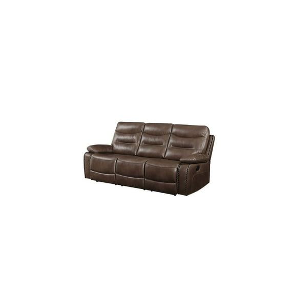 Homestock Boldly Bohemian Sofa (Motion) In Brown Leather-Gel Match