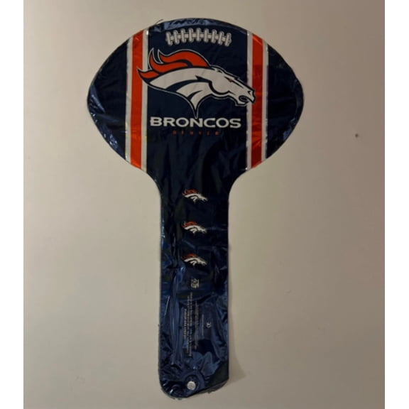 14" DENVER BRONCOS Air Hammer Mini Shape Balloon (Air-Fill Only) Party Supplies Decorations Foil Mylar Balloon