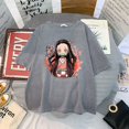 thumbnail image 1 of Caliente Anime japonés Demon Slayer camiseta de los hombres Kawaii Kimetsu No Yaiba gráfico Tees Tanjirou Kamado Unisex Tops divertido camiseta mujerpangjing, 1 of 4