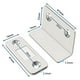 thumbnail image 3 of Tope de puerta en forma de L sin perforaciones Succión de puerta magnética invisible * 10 (Plata) Likrtyny Para estrenar, 3 of 6