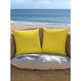 thumbnail image 5 of 1 Pack Outdoor Throw Pillow, Yellow Waterproof Pillow with Insert Included, Pure Yellow Decorative Accent Cushion Sofa Pillows for Patio Porch, 16 x 16 In, 5 of 8